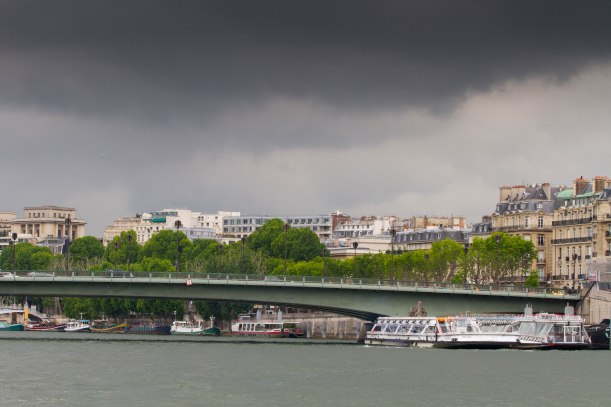 Storm brewing over the river Seine