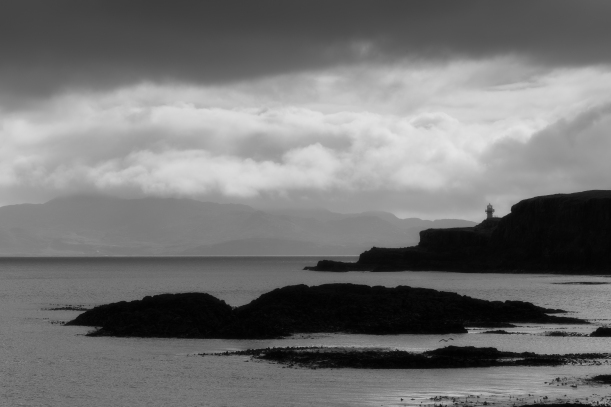 Stormy exit of Eigg